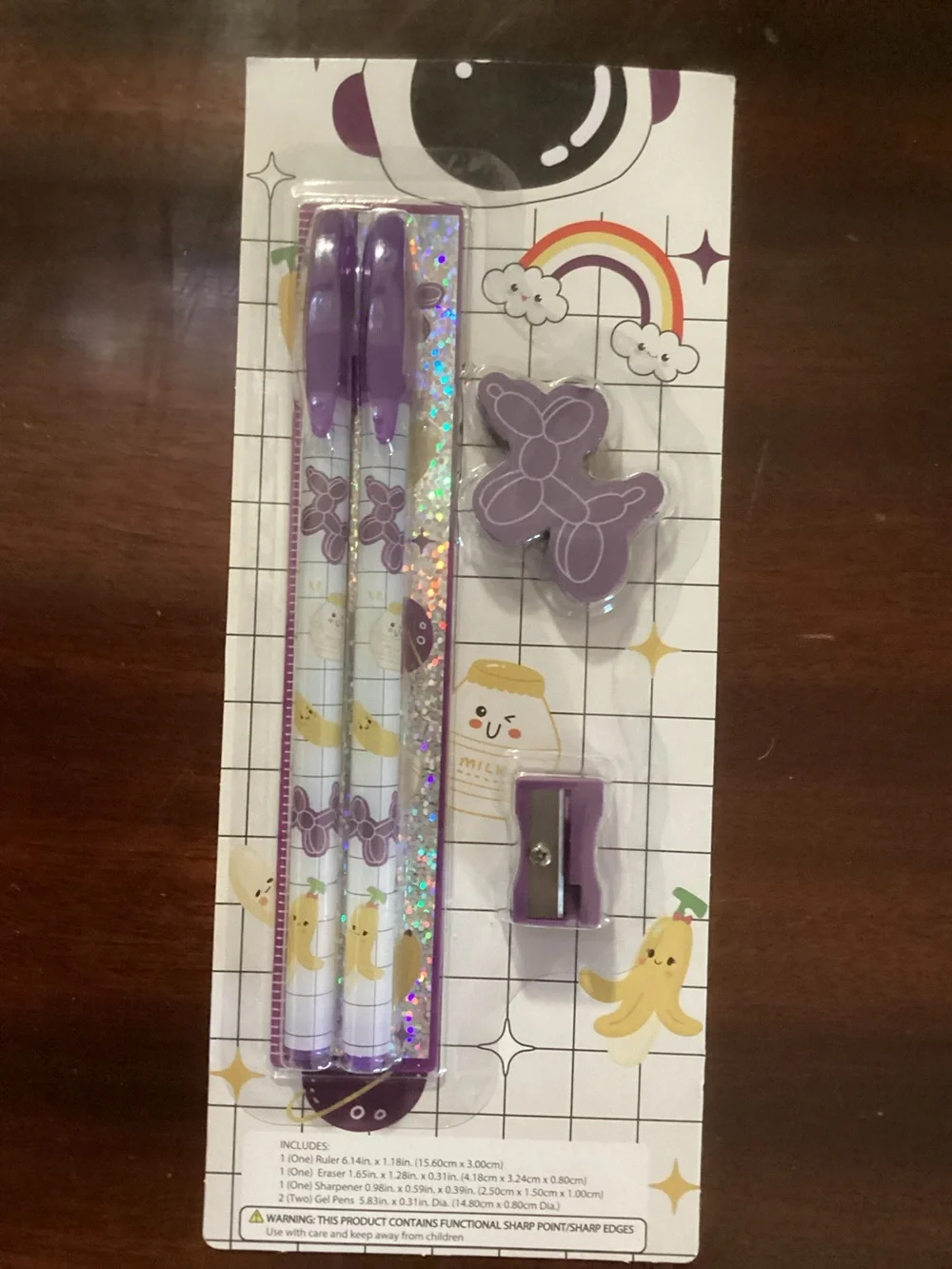 Purple Stationary Set